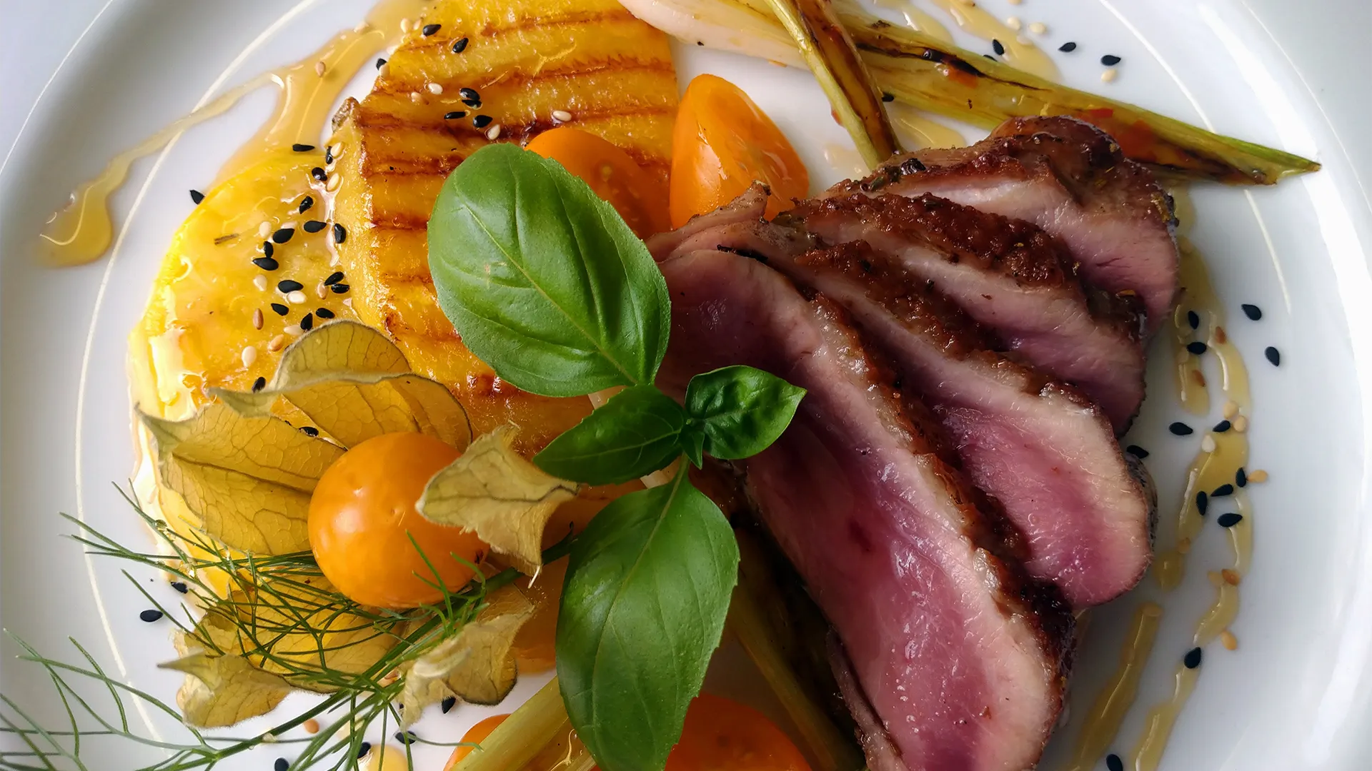 Entenbrust mit Mango